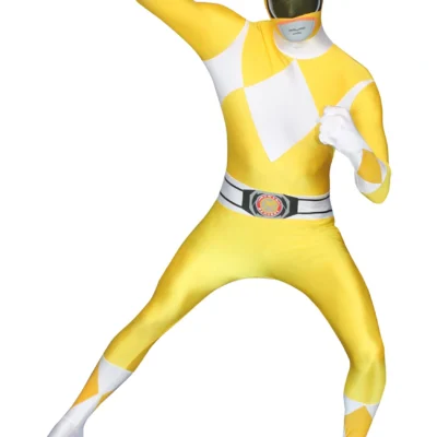 Morphsuits Power Rangers: Yellow Ranger Morphsuit Costume 7 Morphsuits Power Rangers: Yellow Ranger Morphsuit Costume -Fun Costumes Store power rangers yellow ranger morphsuit image3