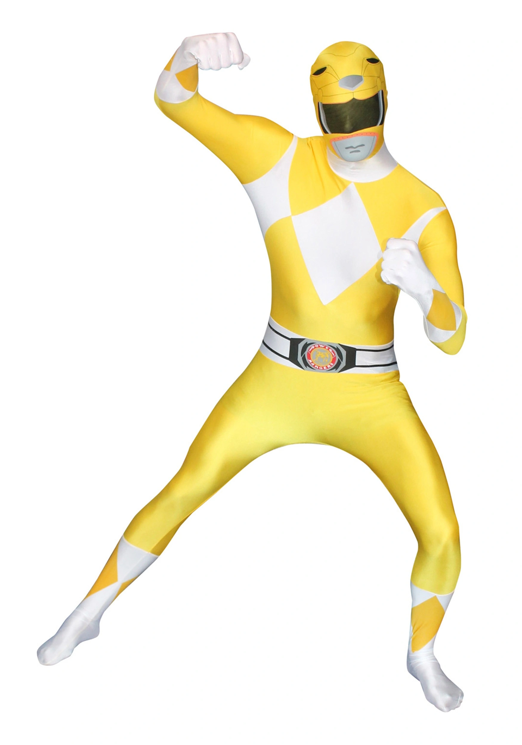 Morphsuits Power Rangers: Yellow Ranger Morphsuit Costume 5 Morphsuits Power Rangers: Yellow Ranger Morphsuit Costume - Image 3