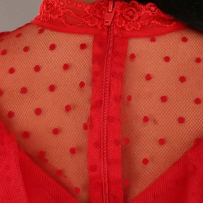 Fun Costumes Women's Premium Red Wedding Dress -Fun Costumes Store red wedding dress for women alt 2