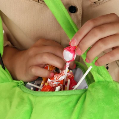 Elope Slimer Costume Companion Bag -Fun Costumes Store slimer costume companion alt 6