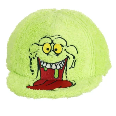Elope Ghostbusters Slimer Flat Bill Fuzzy Cap -Fun Costumes Store slimer fuzzy cap alt 3