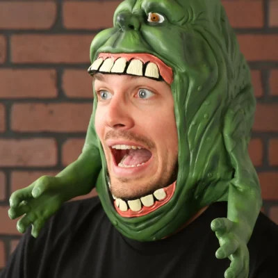 Rubies Costume Co. Inc Slimer Headpiece 7 Rubies Costume Co. Inc Slimer Headpiece -Fun Costumes Store slimer headpiece for adults alt 1 upd