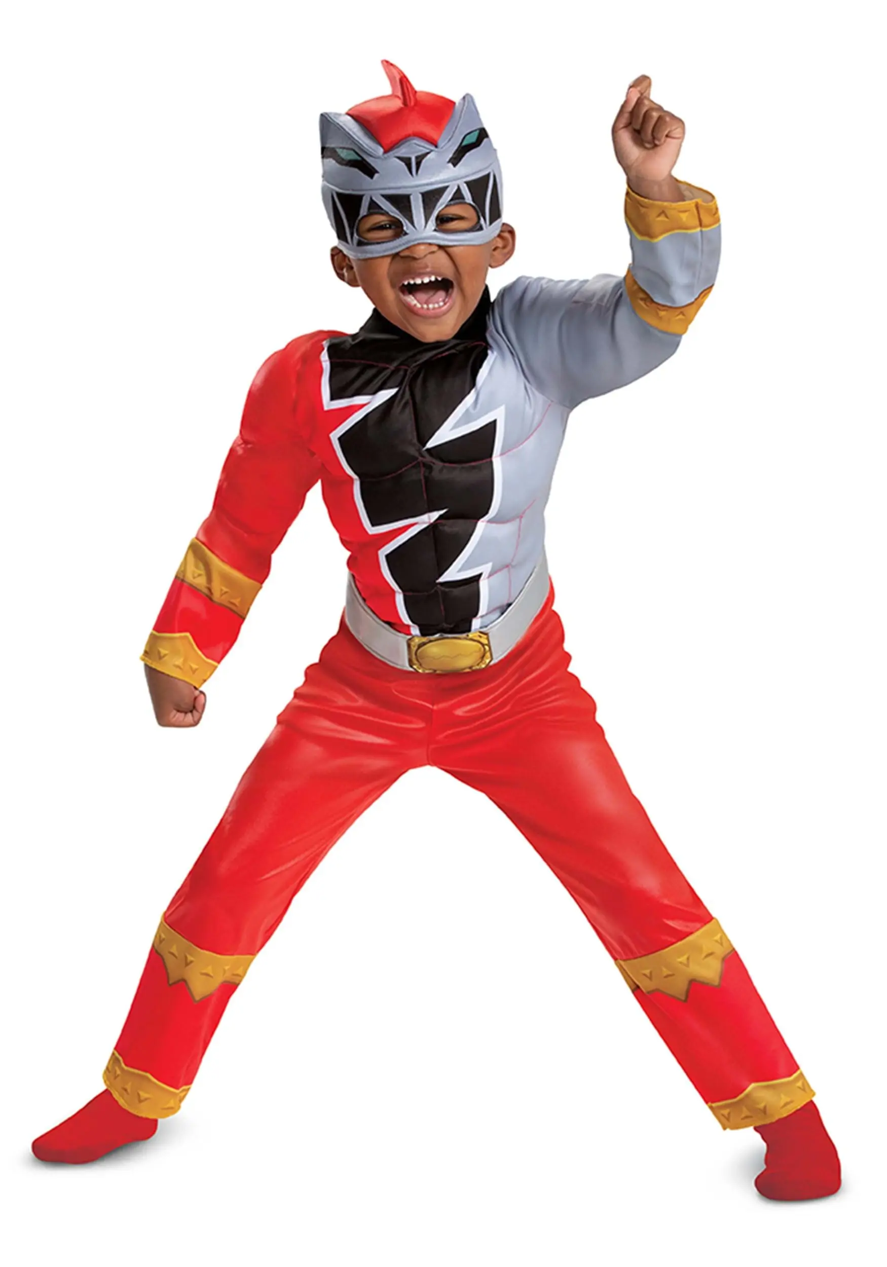 Disguise Power Rangers Dino Fury Red Ranger Costume For Toddlers 3 Disguise Power Rangers Dino Fury Red Ranger Costume For Toddlers