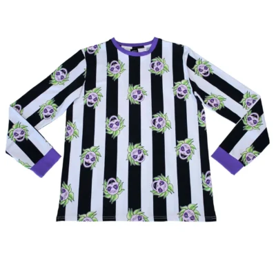 Cakeworthy Adult Beetlejuice PJ Set -Fun Costumes Store unisex beetlejuice pj set alt 2