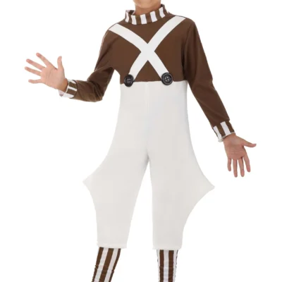 Jerry Leigh Willy Wonka Oompa Loompa Costume For Kids -Fun Costumes Store willy wonka child oompa loompa costume alt 2
