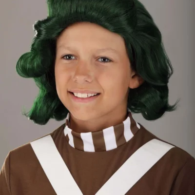 Jerry Leigh Willy Wonka Oompa Loompa Costume For Kids -Fun Costumes Store willy wonka child oompa loompa costume alt 3