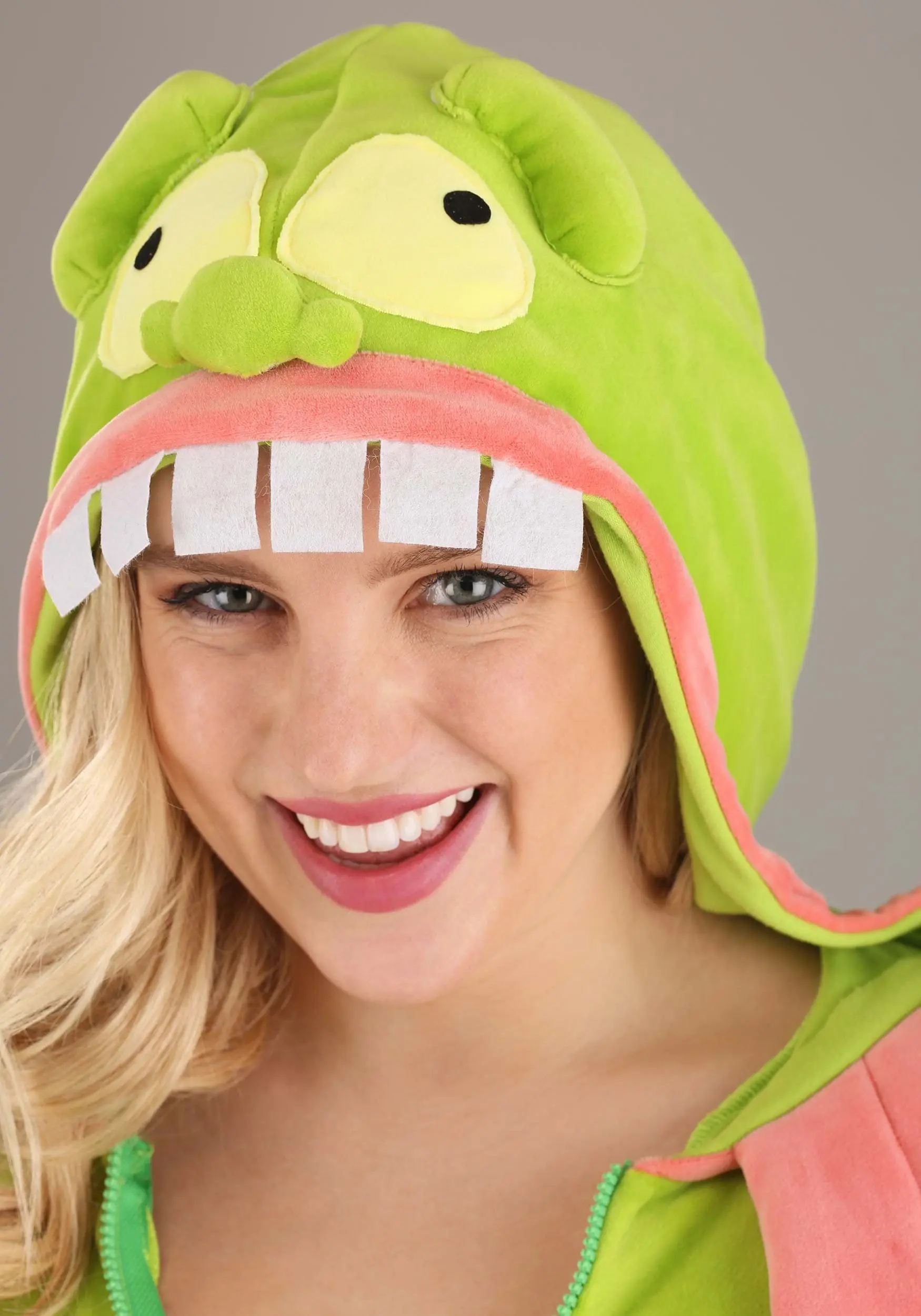 Fun Costumes Ghostbusters Slimer Hoodie Women's Costume 5 Fun Costumes Ghostbusters Slimer Hoodie Women's Costume - Image 3