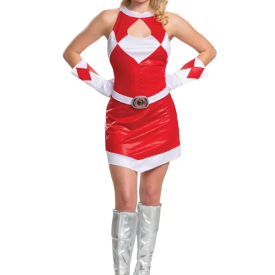 Disguise Women's Power Rangers Deluxe Red Ranger Costume